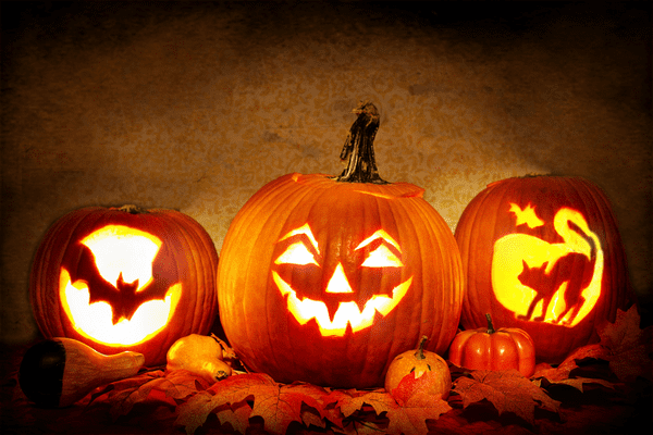 calabazas de halloween decoradas